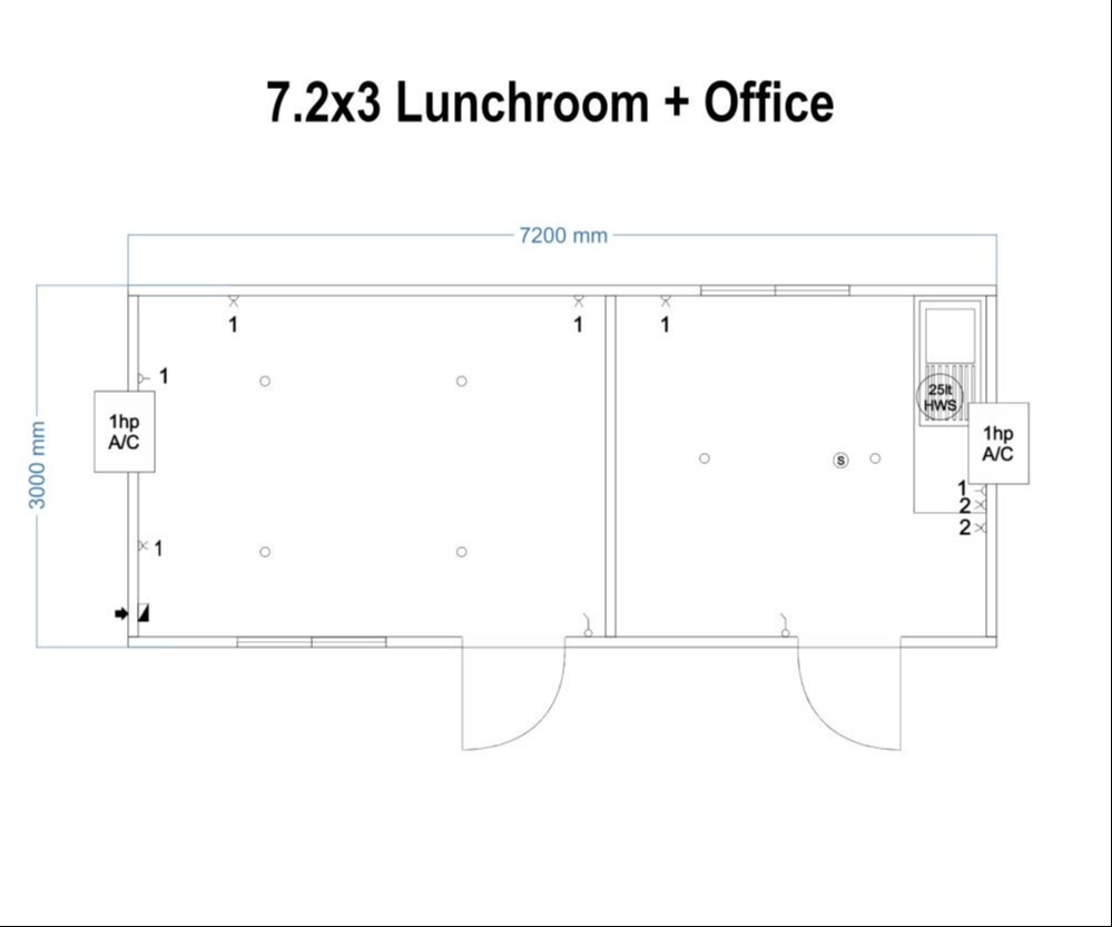 7.2x3 office and lunchroom